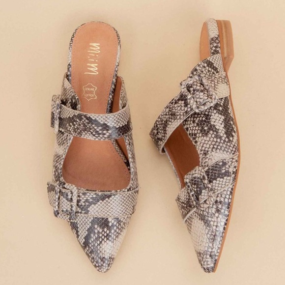 *MIIM Hannah - Pointed Toe Snakeskin Mule - Picture 2 of 4